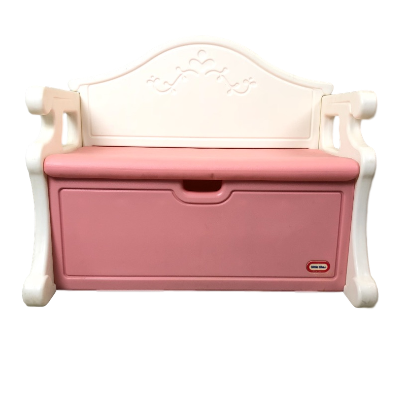 little tikes pink bench toy box